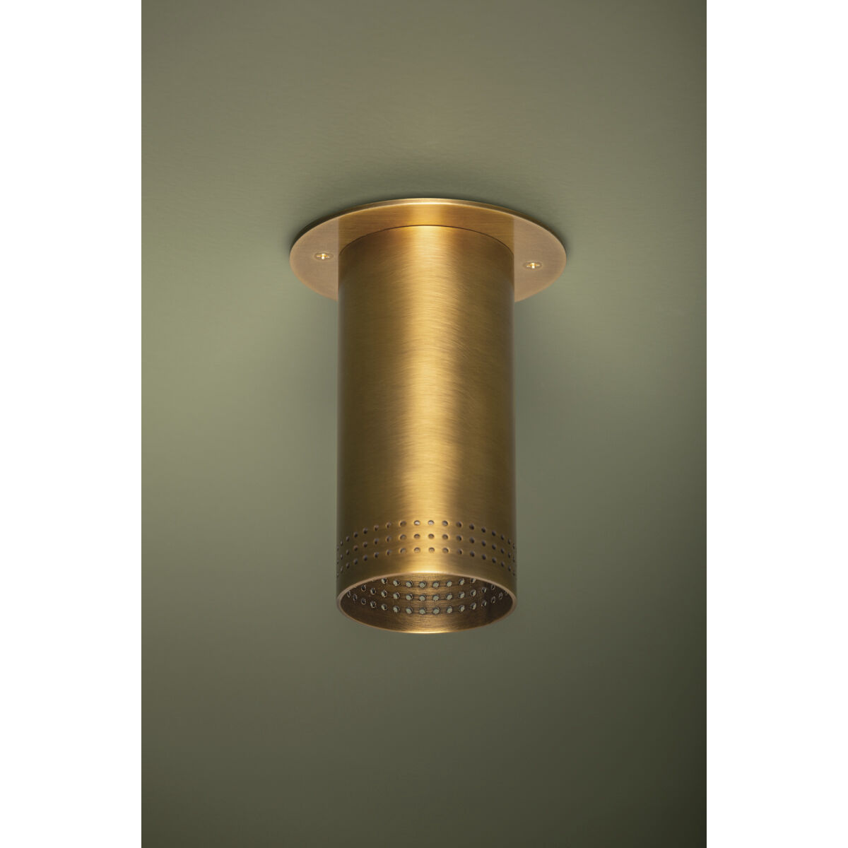 Berg 1 Light 4.75 inch Patina Brass Flush Mount Ceiling Light
