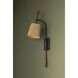 Harlyn 1 Light 6.5 inch Textured Black Wall Sconce Wall Light