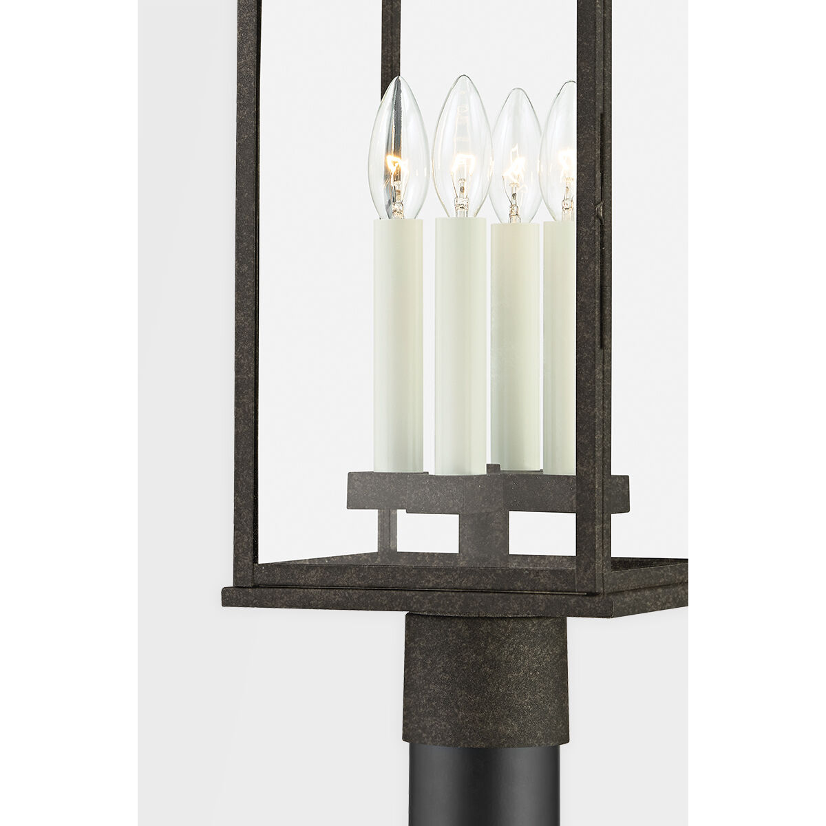 Sanders 4 Light 25 inch French Iron Post