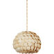 Edric 1 Light 21.25 inch Vintage Gold Leaf Pendant Ceiling Light
