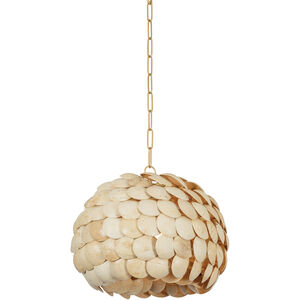 Edric 1 Light 21.25 inch Vintage Gold Leaf Pendant Ceiling Light