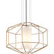 Silhouette 1 Light 25.5 inch Gold Leaf Chandelier Ceiling Light