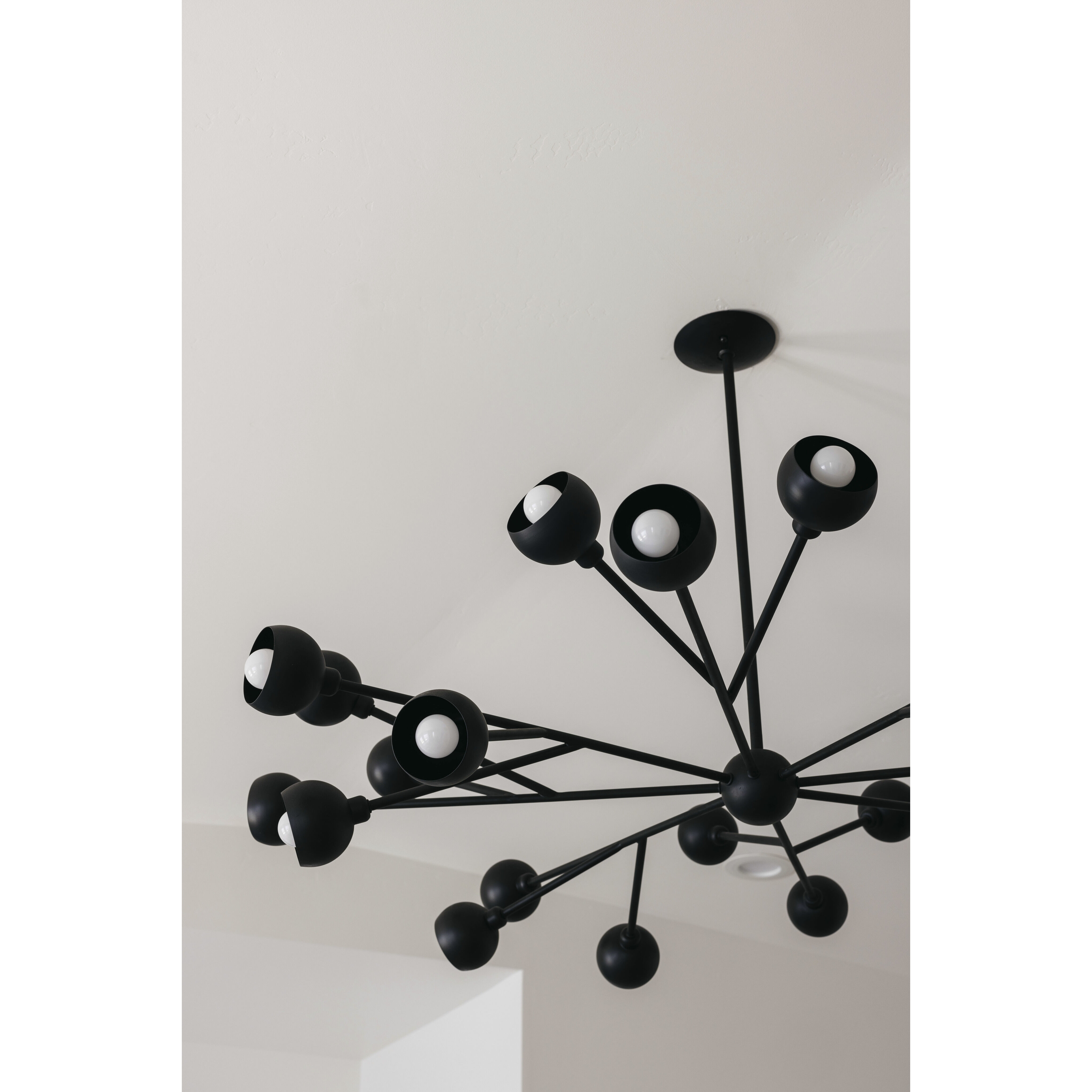 Colt 24 Light 55 inch Soft Black Chandelier Ceiling Light