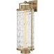 Haddock LED 28 inch Patina Brass Outdoor Wall Sconce