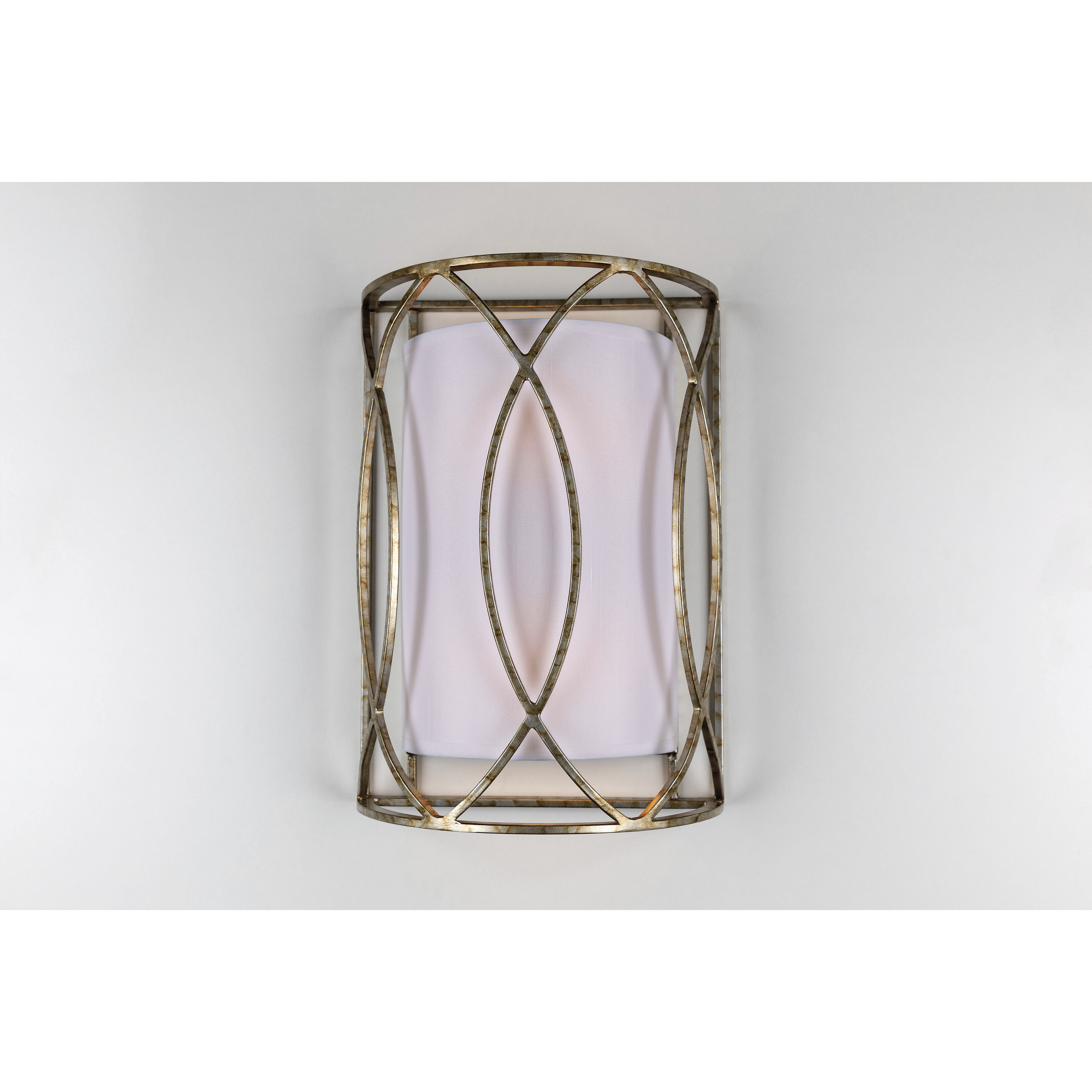 Sausalito 2 Light 10 inch Silver Gold Wall Sconce Wall Light