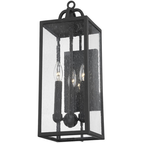 Caiden 3 Light 22 inch Forged Iron Outdoor Wall Sconce