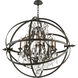 Byron 8 Light 42 inch Vintage Bronze Chandelier Ceiling Light