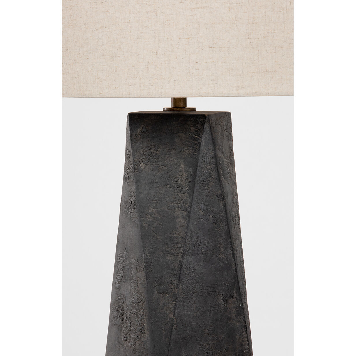 Coronado 29 inch 15.00 watt Patina Brass/Ceramic Ash Black Table Lamp Portable Light