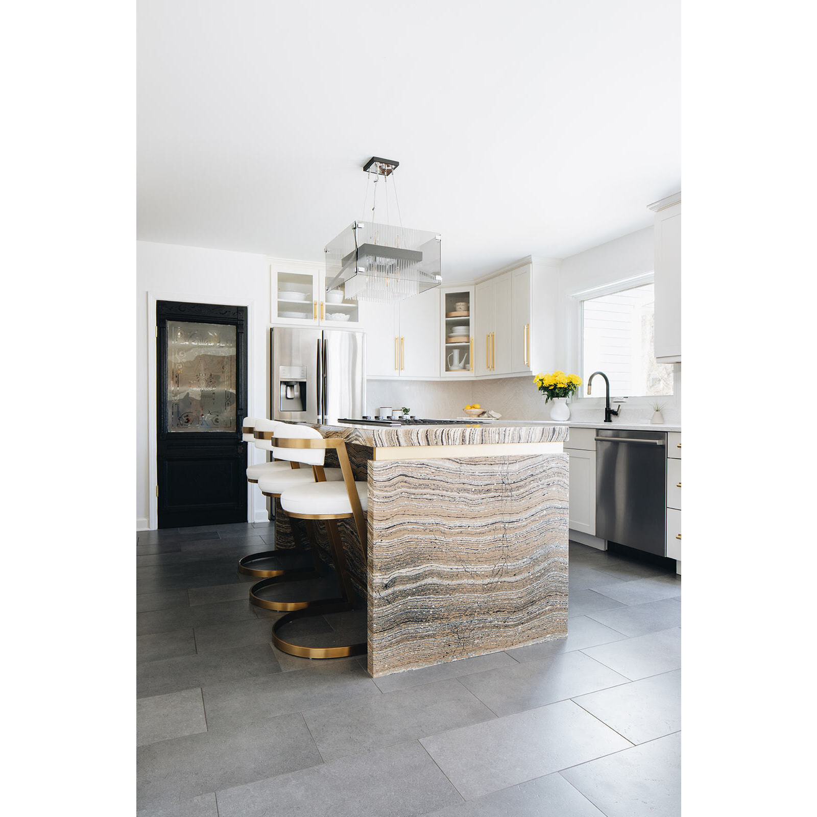 Apollo 8 Light 20.5 inch Bronze and Polished Chrome Chandelier Ceiling Light