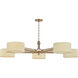 Mailo 5 Light 65 inch Patina Brass Chandelier Ceiling Light