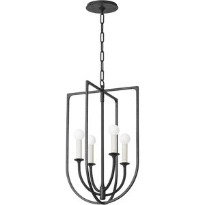 Kael 4 Light 14 inch Black Iron Indoor Lantern Ceiling Light