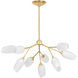 Aldean 9 Light 34 inch Vintage Gold Leaf Chandelier Ceiling Light
