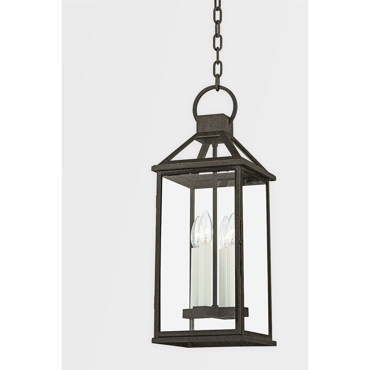 Sanders 4 Light 9 inch French Iron Outdoor Pendant