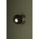 Odin 1 Light 5.5 inch Patina Brass and Soft Black Flush Mount Ceiling Light in Patina Brass/Soft Black