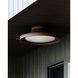 Cannes LED 14.75 inch Bronze Exterior Flush Mount