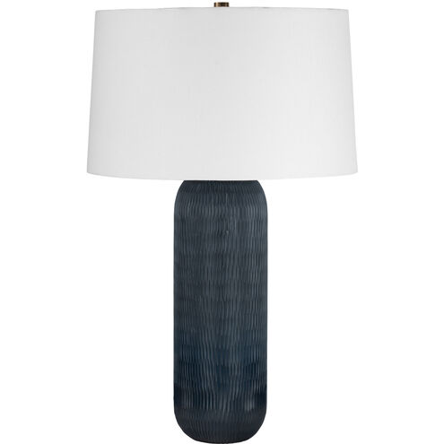 Hopkins 28 inch 15.00 watt Patina Brass Table Lamp Portable Light