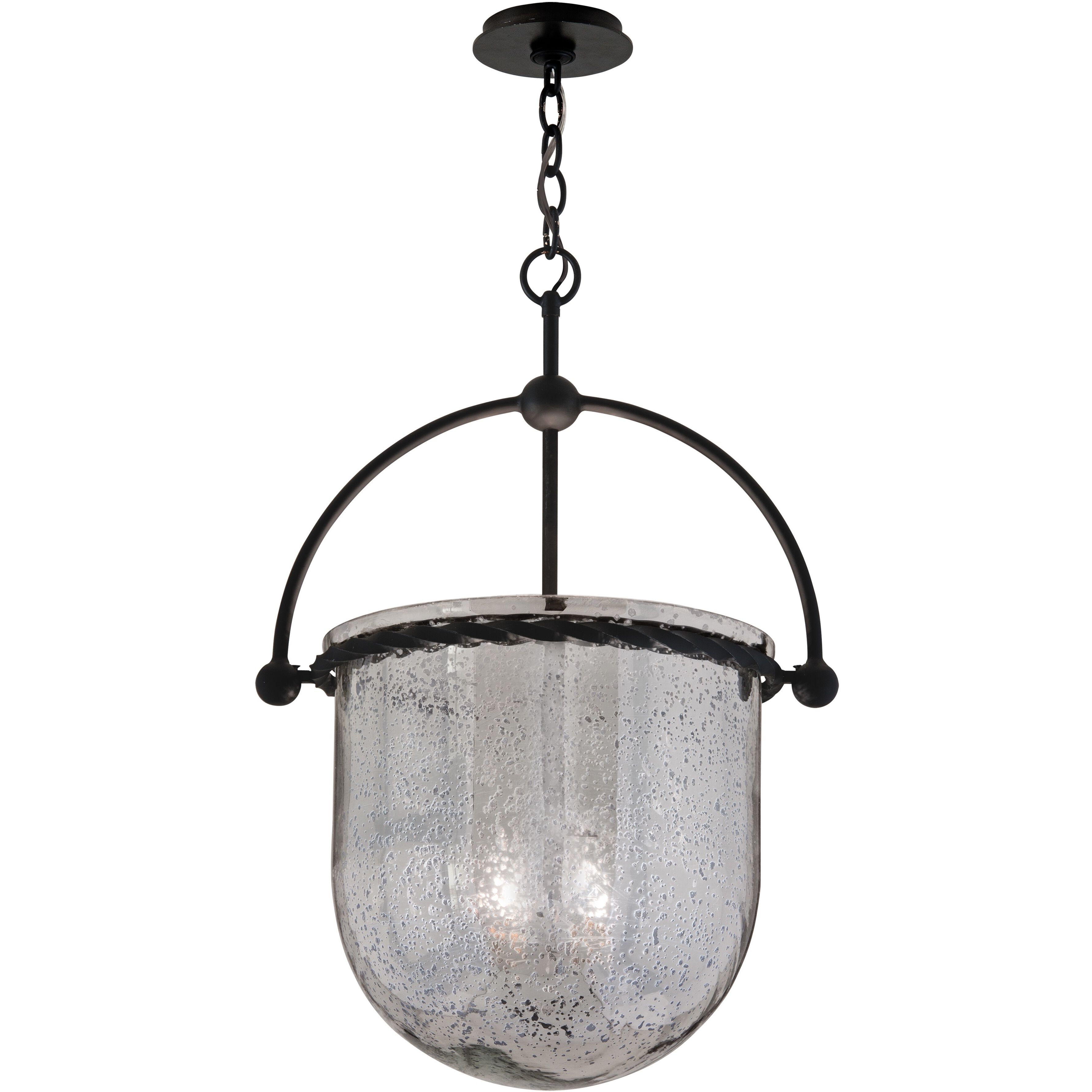 Mercury 4 Light 19 inch Old Iron Pendant Ceiling Light