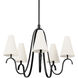 Melor 5 Light 40.5 inch Forged Iron Chandelier Ceiling Light