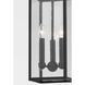 Caiden 3 Light 7 inch Forged Iron Outdoor Pendant