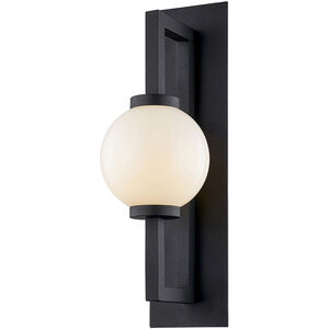 Darwin 1 Light 19 inch Textured Black Outdoor Wall Sconce