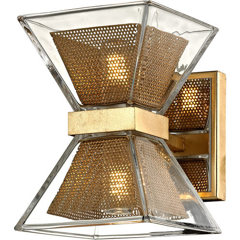 Expression 2 Light 5.25 inch Gold Leaf Bath and Vanity Wall Light