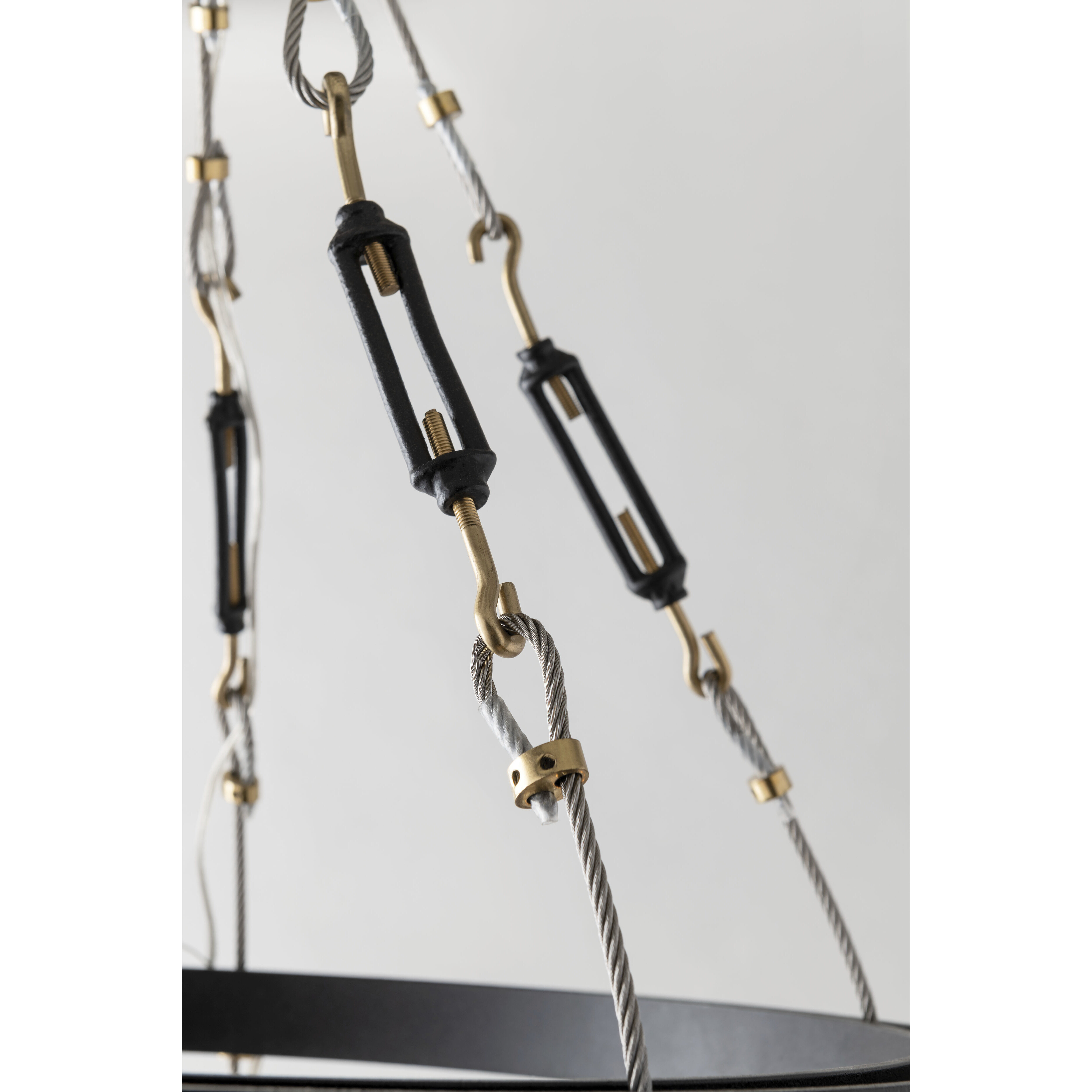 Menlo Park 10 Light 42.5 inch Deep Bronze Chandelier Ceiling Light, Historic Clear Pressed Glass