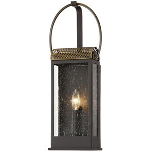 Holmes 1 Light 20 inch Bronze And Brass Outdoor Wall Sconce