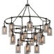 Gotham 20 Light 51.75 inch Aged Pewter Chandelier Ceiling Light
