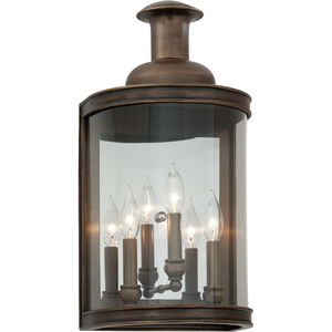 Pullman 3 Light 20 inch English Bronze Outdoor Wall Sconce
