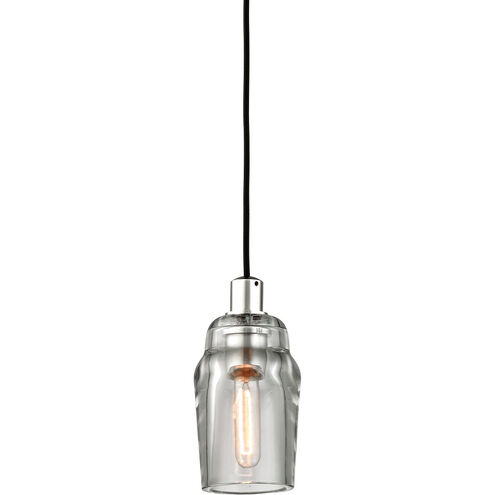 Citizen 1 Light 4.75 inch Graphite and Polished Nickel Pendant Ceiling Light