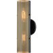 Mikka 2 Light 75 inch Patina Brass/Soft Black Wall Sconce Wall Light