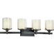 Arcadia 4 Light 29.5 inch French Iron Bath and Vanity Wall Light