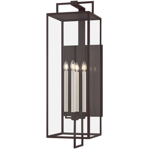 Beckham 4 Light 40 inch Textured Bronze Exterior Wall Sconce