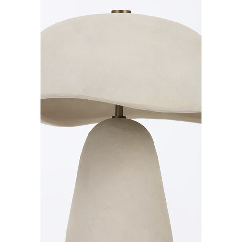 Soloma 20.75 inch 15.00 watt Patina Brass/Ceramic Artisan White Table Lamp Portable Light