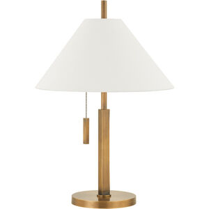Clic 22.25 inch 60.00 watt Patina Brass Table Lamp Portable Light