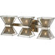 Expression 6 Light 20 inch Silver Leaf Bath and Vanity Wall Light