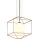 Silhouette 1 Light 18 inch Gold Leaf Chandelier Ceiling Light