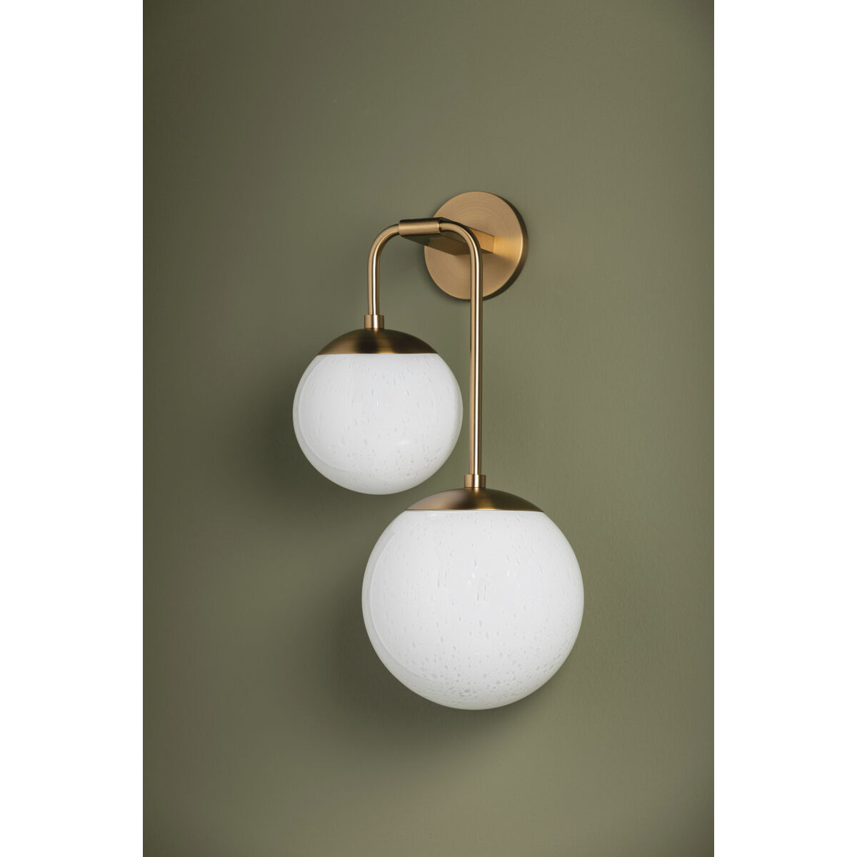 Brogan 2 Light 12.75 inch Patina Brass Wall Sconce Wall Light