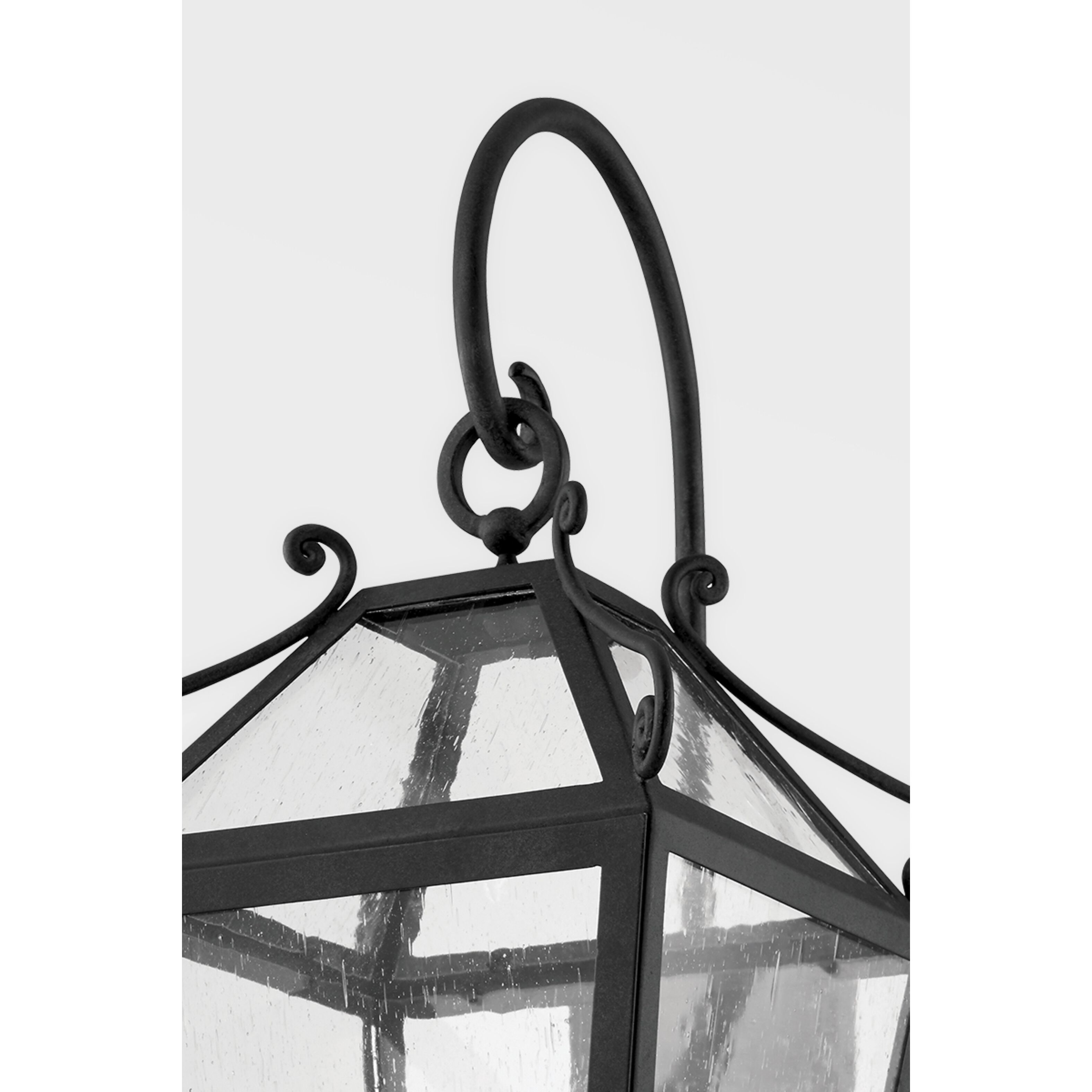 Santa Barbara County 3 Light 26 inch French Iron Outdoor Wall Sconce, Medium