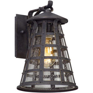 Benjamin 1 Light 12 inch Vintage Iron Outdoor Wall Sconce