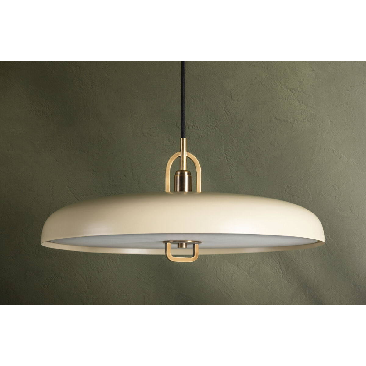 Plummet LED 18 inch Patina Brass/Soft Sand Pendant Ceiling Light