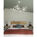 Aubrey 6 Light 42 inch Gesso White Chandelier Ceiling Light
