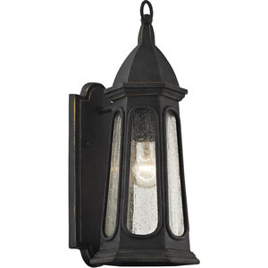 Astor 1 Light 16 inch Vintage Iron Outdoor Wall Sconce