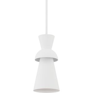 Florence 1 Light 7 inch Gesso White Pendant Ceiling Light