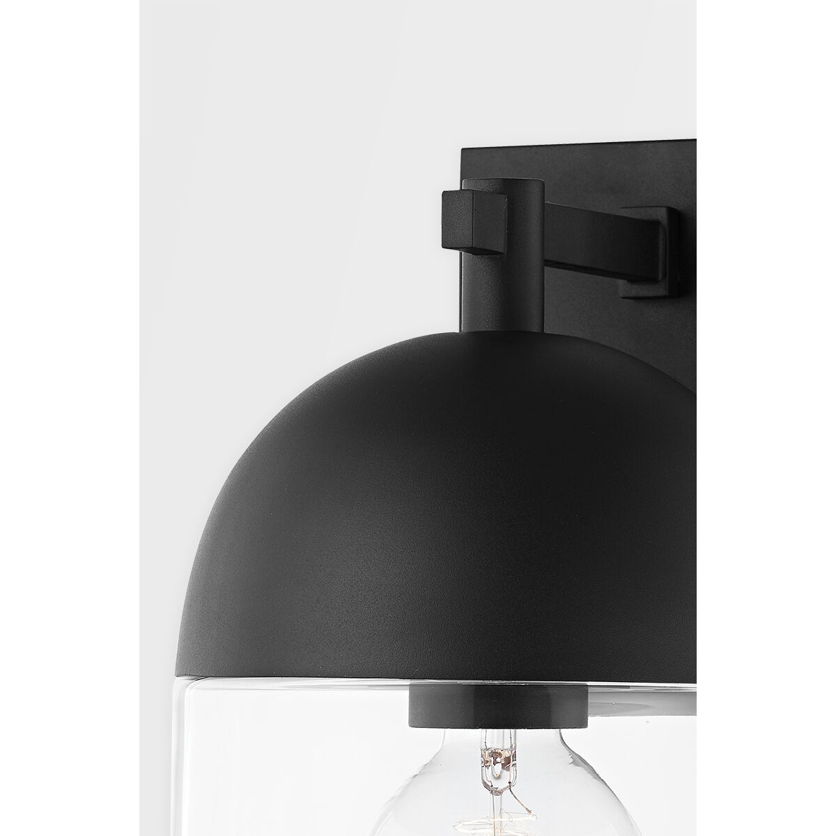 Zephyr 1 Light 11 inch Textured Black Outdoor Wall Sconce