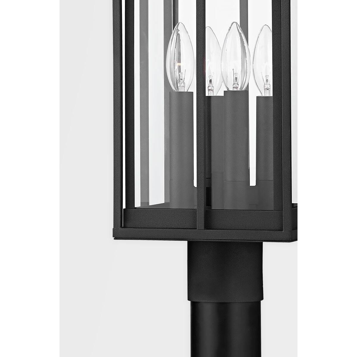 Longport 4 Light 21 inch Textured Black Post