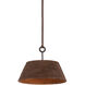 Sequoia 1 Light 23.75 inch Textured Bronze w/ Highlight Pendant Ceiling Light