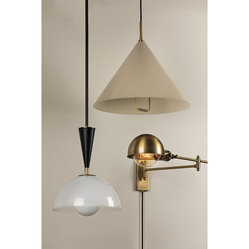 Payson 1 Light 12 inch Patina Brass/Soft Black Pendant Ceiling Light