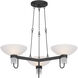 Arturo 3 Light 30 inch Textured Bronze Chandelier Ceiling Light