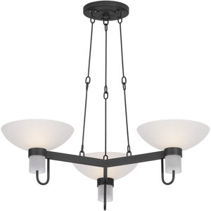 Arturo 3 Light 30 inch Textured Bronze Chandelier Ceiling Light